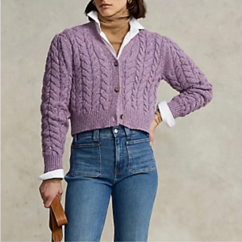 Polo Ralph Lauren Cabled Cardigan - Picture 1 of 5